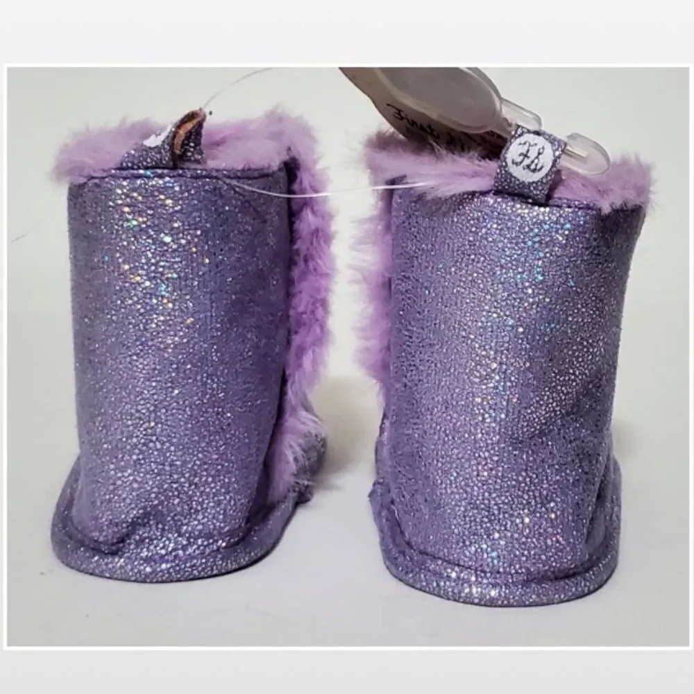 New Stepping Stones Boots Baby Purple Sparkle Boot Kid Shoe NWT